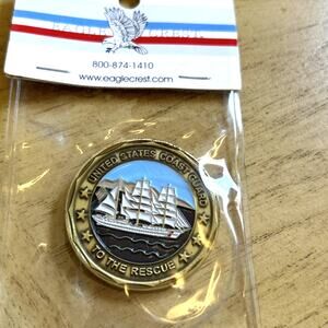 United STATES COAST GUARD "Challenge Coin" TO THE RESCUE Eagle Crest 90 NEW